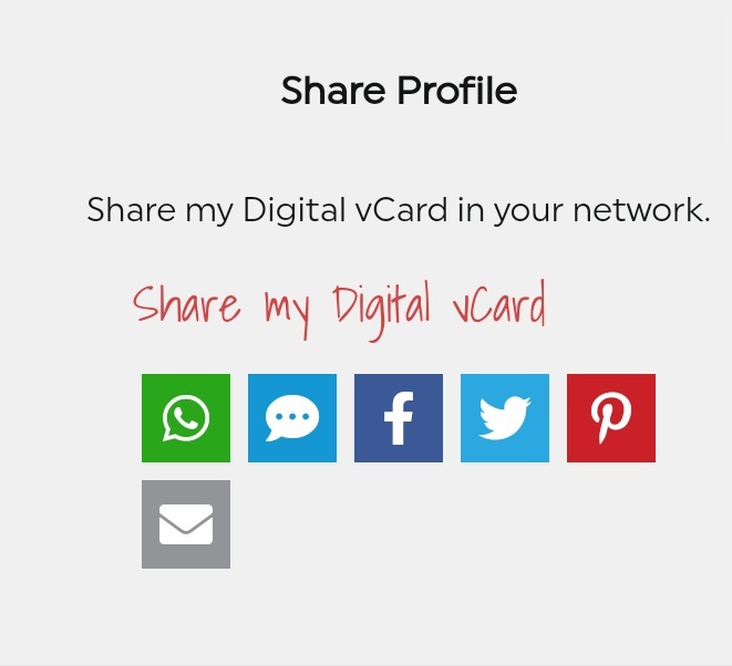 Digital Visiting Cards